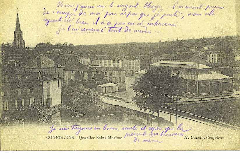 16 CONFOLENS 1915 Quartier Saint Maxime - Confolens