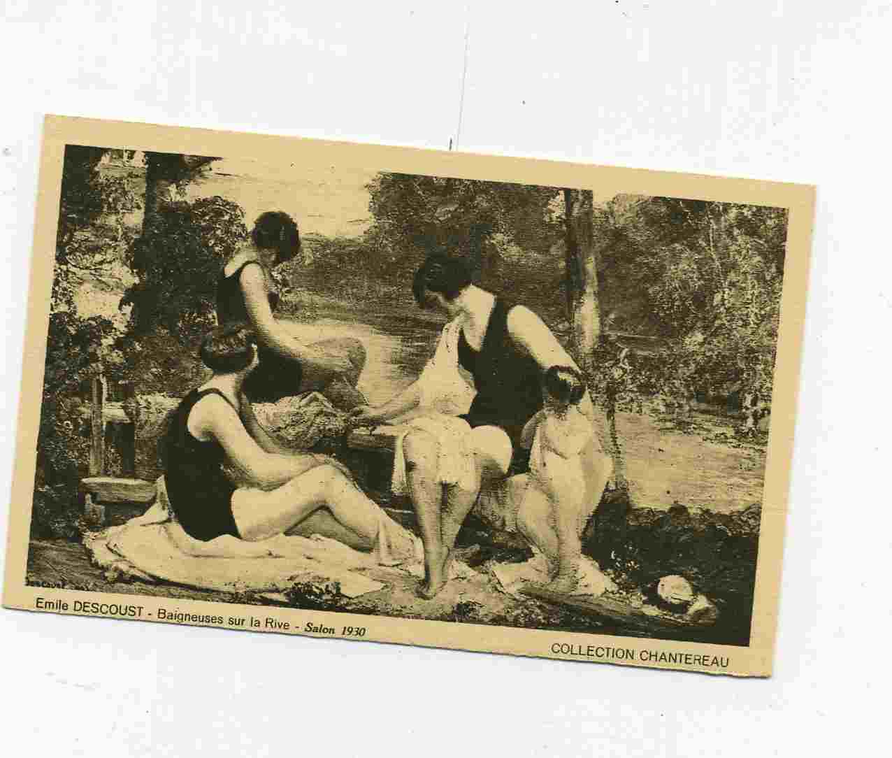 COLL CHANTEREAU - 3 CARTES - SOIR De PARIS - FEMME Aux COUSSINS- BAIGNEUSES - 5 - 99 Cartoline