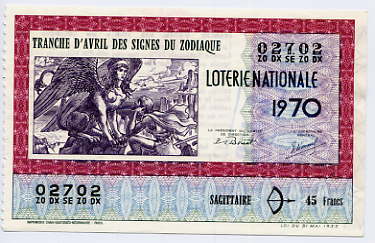 Billet Entier De Loterie Nationale - Billetes De Lotería