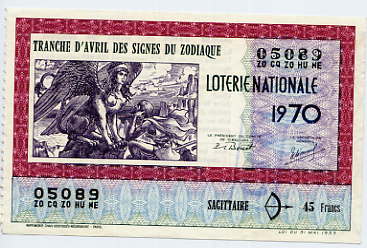 Billet Entier De Loterie Nationale - Billetes De Lotería