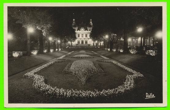 MONTE-CARLO, MONACO - LES JARDINS ET LE CASINO LA NUIT - ÉDIT. RELLA - - Casino