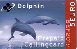 DOLPHIN ( Belgium Prepaid Card ) * Dauphin Delfin Delphin Delfino Dolphins Dauphins Undersea Undewater Marine Life - Delfines