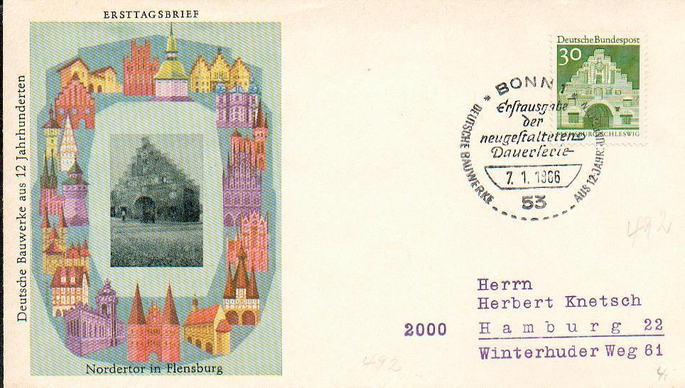 0093 - Fdc Allemagne - Bonn1 - 07-01-1966 - Colecciones