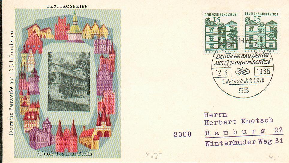 0095 - Fdc Allemagne - Bonn1 - 12-03-1965 - Collections