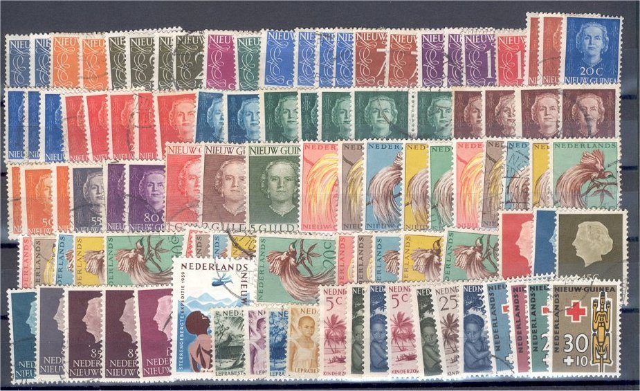 NEDERL. NEW GUINEA GROUP USED / UNUSED CATALOG VALUE Euro 182. - Nueva Guinea Holandesa