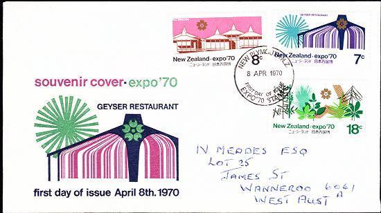 New Zealand 1970 Health FDC - Expo '70 - Other & Unclassified