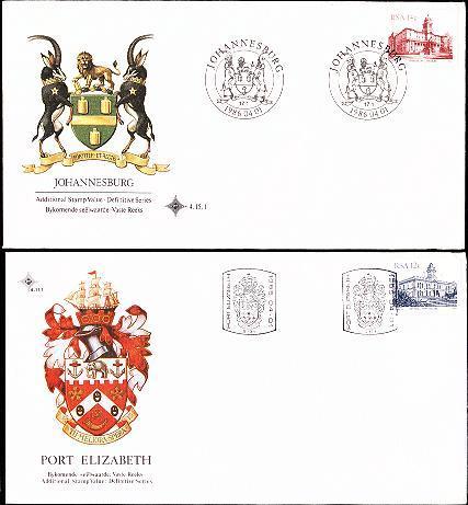 (2) South Africa FDC 1985 - Coats Of Arms - Other & Unclassified