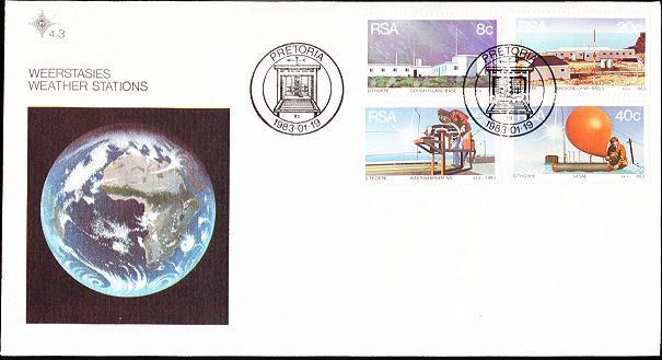 South Africa 1983 FDC - Weather Stations - Other & Unclassified