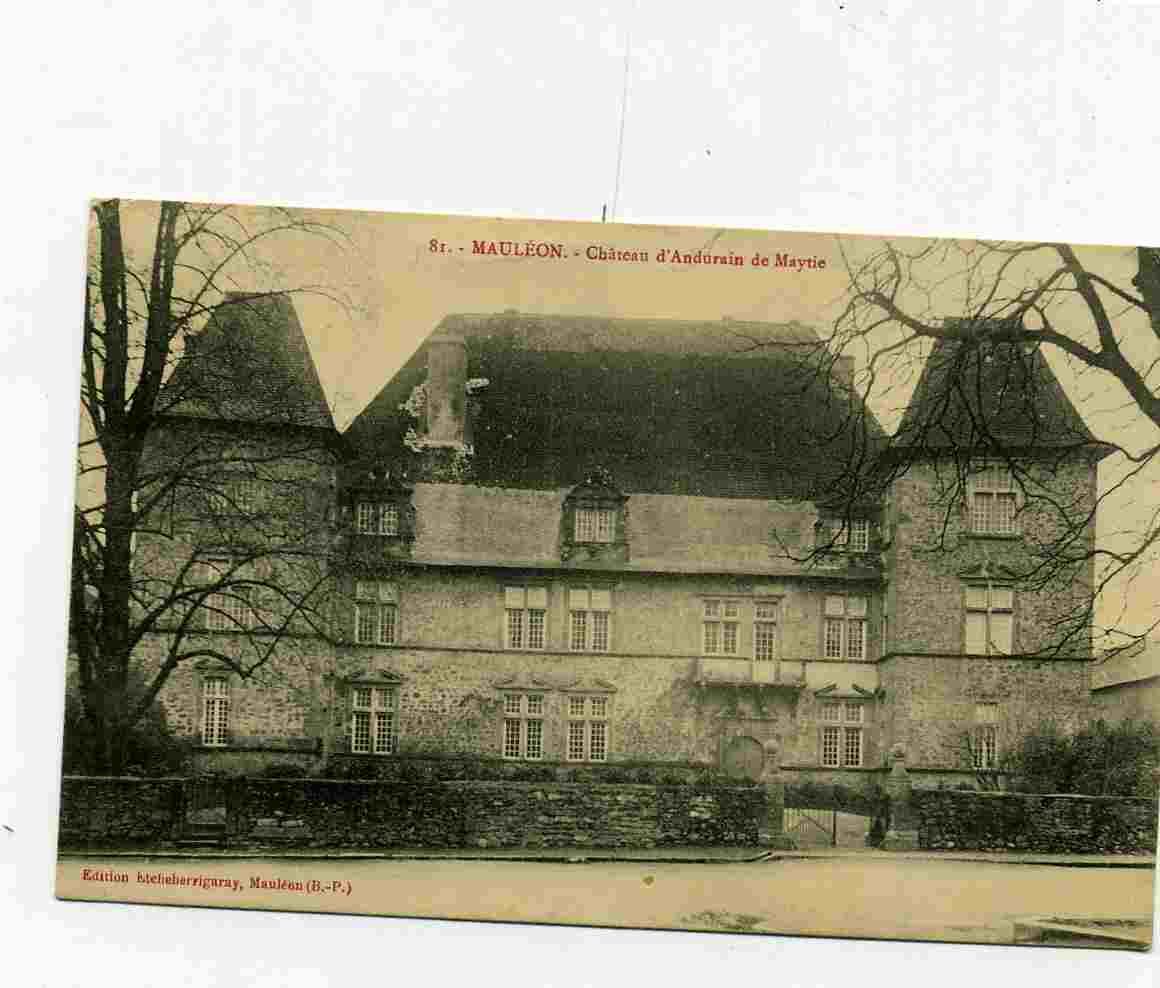 64 - LAULEON - CHATEAU D´ANDURAIN De MAYTIE N°81 - Mauleon Licharre