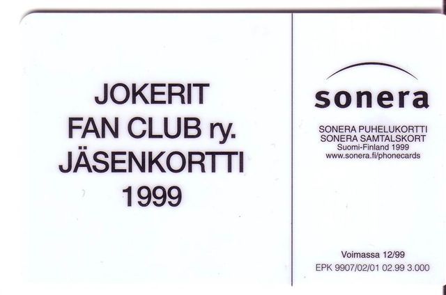 Finland - Hockey - Logo , Mascot Of The Best Finlande Ice Hockey Club JOCKERIT - Rare Finlande Card ( Only 3.000 Ex.) - Finlande