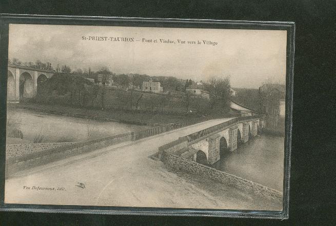 Saint Priest Taurion Pont Et Viaduc Vue Vers Le Village - Saint Priest Taurion