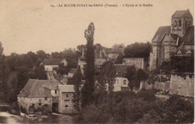 86 LA ROCHE POSAY LES BAINS Jolie Cpa De L´église Et Du Moulin - La Roche Posay