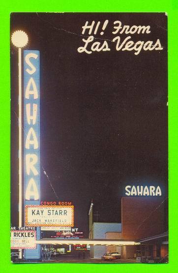 LAS VEGAS, NEVADA - THE SAHARA HOTEL - TRAVEL IN 1970 - Las Vegas