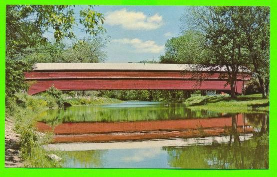 COVERED BRIDGE - DREIBELBIS STATION BRIDGE ,RT 143 BETWEEN VIRGINVILLE & LENHARTSVILLE PENN. - Ponts