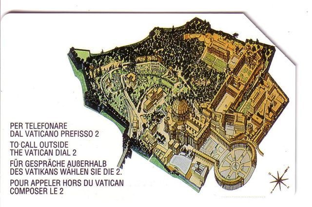 Vatican SCV 9 ( Vaticano ) **  " Veduta Aerea Della Citta Del Vaticano "  **   Map - Vatikan