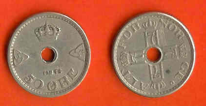 NORWAY 1926-49 50 Ore Copper-Nickel KM 386 C338 - Norway