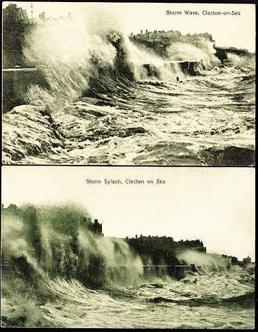 (2) Rough Sea, Storm Wave, Clacton-on-Sea, U.K. - Clacton On Sea