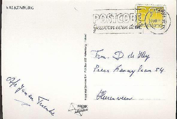 CP (Postkarte) VALKENBURG - 21-08-1991 - MIT Briefmarke, Ca. 15 Cm X 10 Cm, Siehe Foto, Gebraucht. - Valkenburg