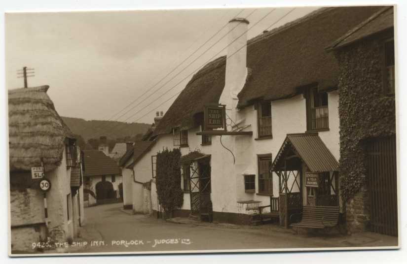 No. 9426. THE SHIP INN . PORLOCK. Ed. Judges Hastings - Hastings