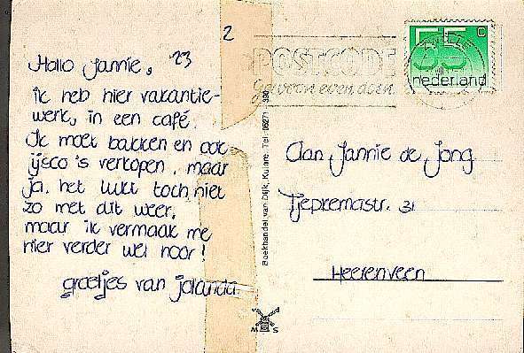 CP (Postkarte) GROETEN UIT KUINRE - 07-08-1987 - MIT Briefmarke, Ca. 15 Cm X 10 Cm, Siehe Foto, Gebraucht. - Otros & Sin Clasificación