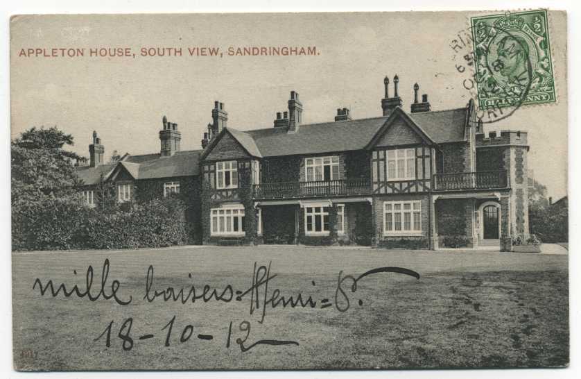 1902 - Appleton House. South View , Sandringham - Sonstige & Ohne Zuordnung