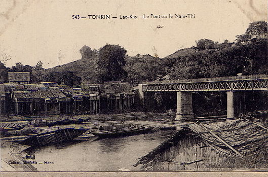 TONKIN  LAO KAY LE PONT SUR LE NAM THI - Viêt-Nam