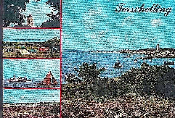 CP (Postkarte) TERSCHELLING - 05-08-1983 - MIT Briefmarke, Ca. 15 Cm X 10 Cm, Siehe Foto, Gebraucht. - Terschelling