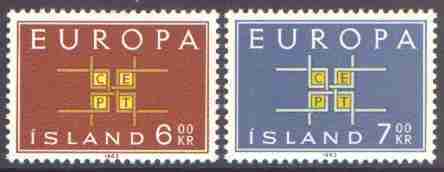 CEPT / Europa 1963 Islande N° 328 Et 329 ** - 1963