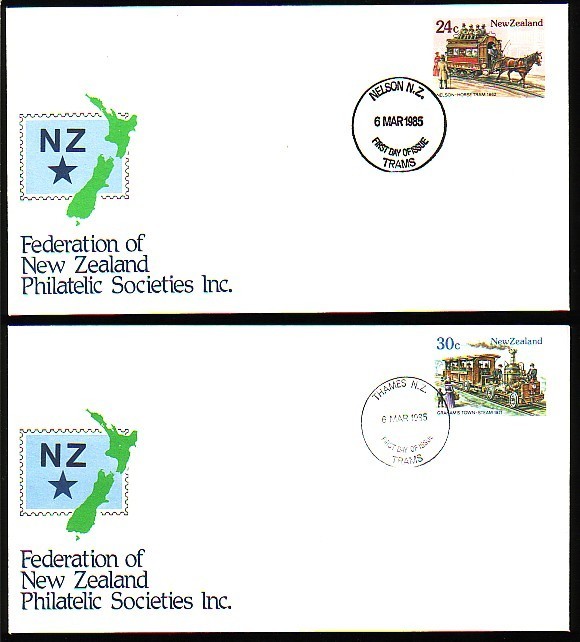 NEW ZEALAND - 1985 - Trams 2FDC - Tram