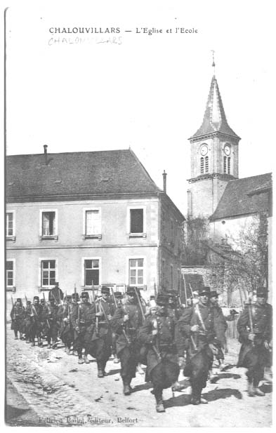 70  CHALONVILLARD  L'EGLISE ET L'ECOLE - Manoeuvres