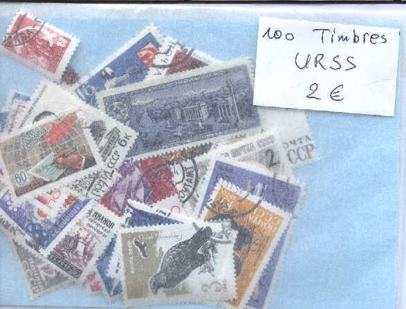 LOT DE 100 TIMBRES  URSS - Autres & Non Classés