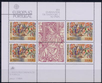 Europa Cept - 1982 - Portugal Açores Madère  3 Blocs-feuillets ** - 1982