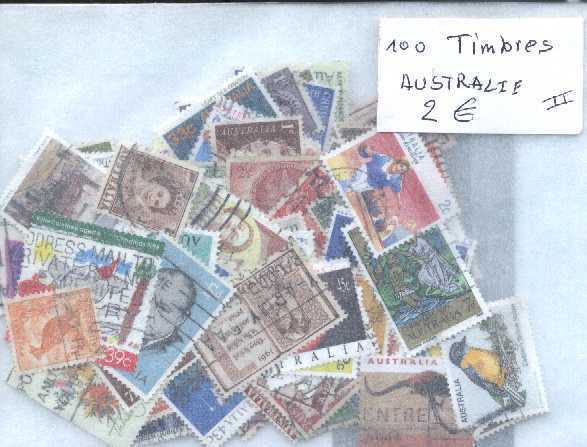 LOT DE 100 TIMBRES  AUSTRALIE - Other & Unclassified