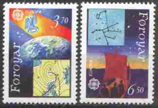 CEPT / Europa 1991 Feroé N° 211 Et 212 ** L´Europe Et L´espace - 1991