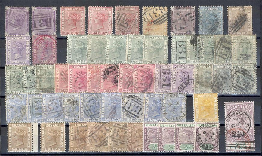 SIERRA LEONE OLD, INTERESTING GROUP USED/UNUSED - Sierra Leona (...-1960)