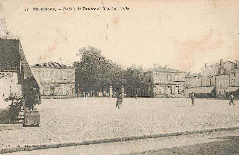 47 - MARMANDE. Palais De Justice Et Hôtel De Ville. - Marmande