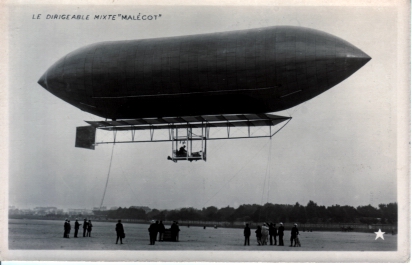 LE DIRIGEABLE MIXTE" MALECOT". - Luchtballon