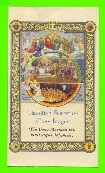 RELIGIONS - CLARETIAN PERPETUAL MASS LEAGUE - 6 PAGES - LOS ANGELES,CALIFORNIA - - Religion & Esotérisme