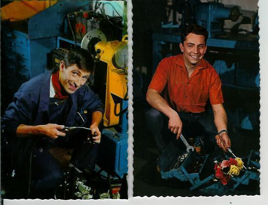 METIERS - A L´USINE - Deux Cartes Postales Couleur Format 9x14 Cm Série N° 1887 Et 1981 - Industrie