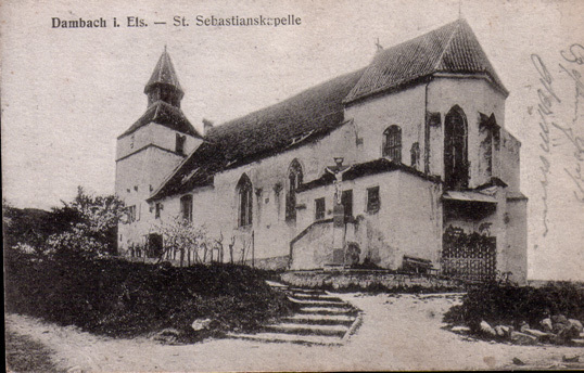 Lot 232: Carte Postale De Dambach, 1ére GM Avec Vignette Feldpost En Rouge Et Bonne Oblitération,27.01.1917 - Autres & Non Classés