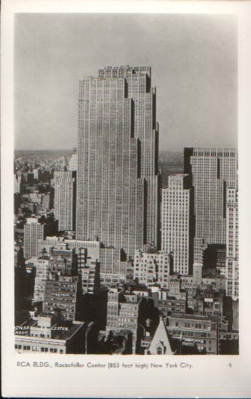 Carte Postale De NEW YORK CITY - RCA BLDG - Rockfeller Center (853 Feet High). - Manhattan