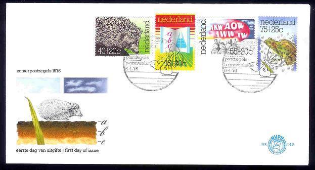 NEDERLAND 1976 FDC E146 Summer Issue F1941 - FDC