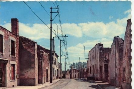 87 ORADOUR-SUR-GLANE * Ancienne Rue Du Docteur DESOURTEAUX   **BELLE  CPSM** - Oradour Sur Glane