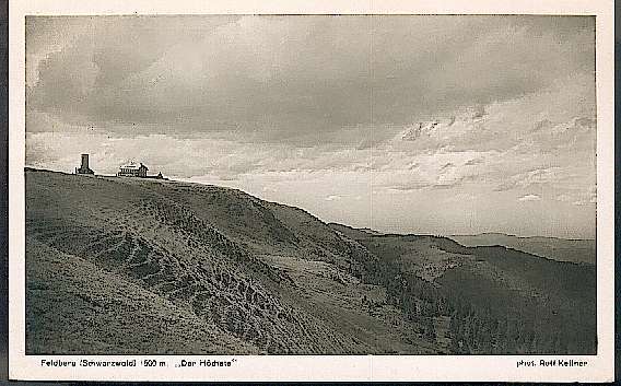 CP (Postkarte) FELDBERG - SCHWARZWALD -19??- (schwarz/weiß); MIT Briefmarke, Ca. 14 Cm X 9 Cm, Siehe Foto, Gebraucht - Hochschwarzwald