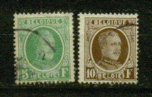 BELGIQUE Nº 209 & 210 Obl. - 1922-1927 Houyoux