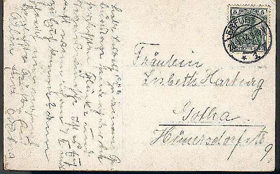 CP (Postkarte) ERFURT - 1914 - (COLOR) MIT Briefmarke, Ca. 14 Cm X 9 Cm, Siehe Foto, Gebraucht. - Erfurt