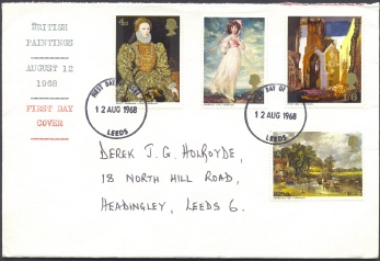 U.K. 1968 FDC - British Paintings - Unclassified