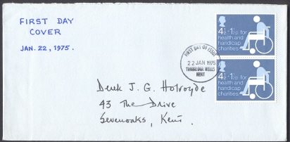 U.K. 1972 FDC - Health And Handicap Funds - Joined Pair - Ohne Zuordnung