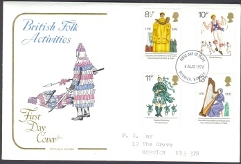 U.K. 1976 FDC - British Folk Activities - Unclassified