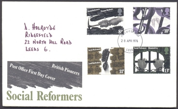 U.K. 1976 FDC - Social Reformers - Non Classificati